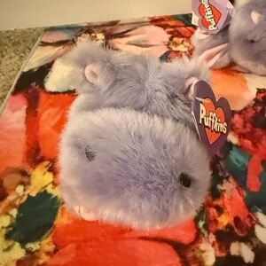 Purple Plush Hippopotamus
